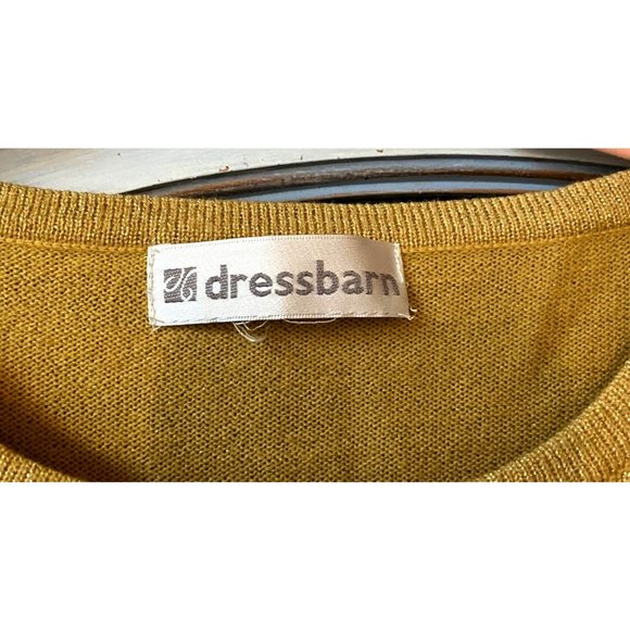 Dress Barn Women's 2 Piece Cardigan and Top Gold Metallic Size Medium - Picture 5 of 6